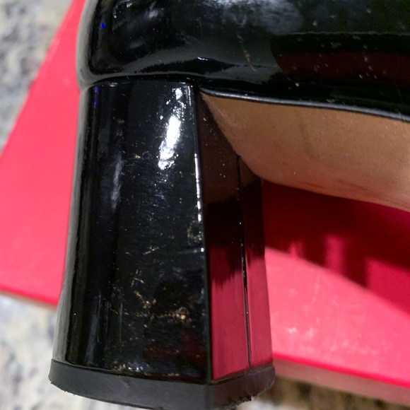 Kate Spade ♠️ block black patent leather shoes - Picture 6 of 11